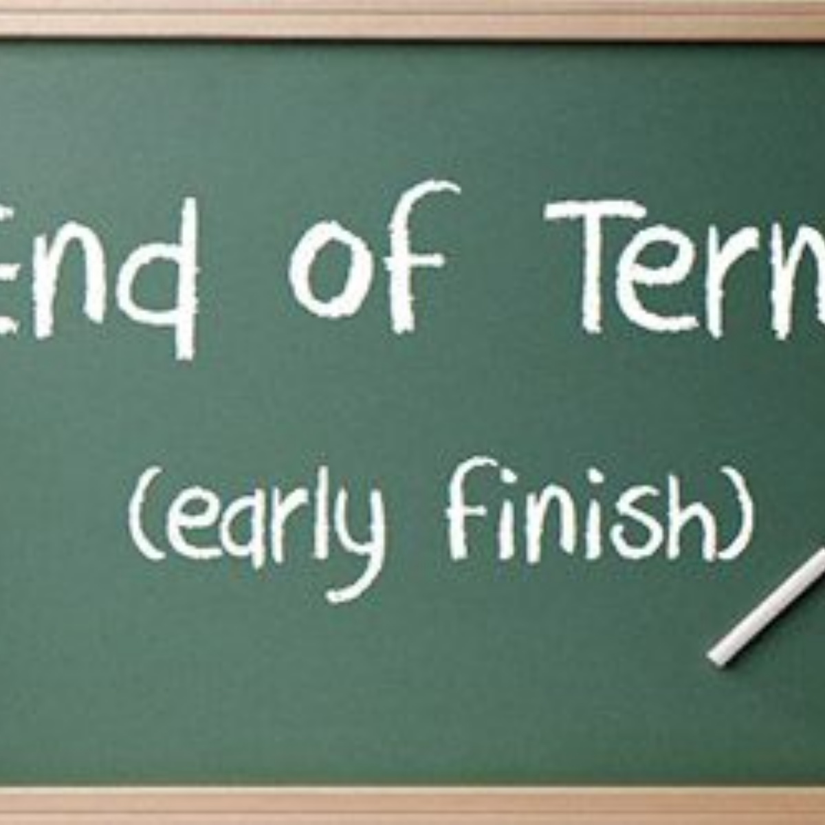 Terms studies. End of term. Term. School term. A term in School.
